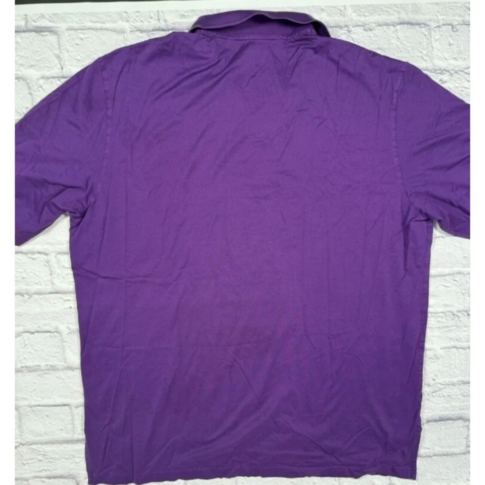 Polo Golf Ralph Lauren Mens XL Jersey Short Sleeve Shirt Purple 100% Pima Cotton